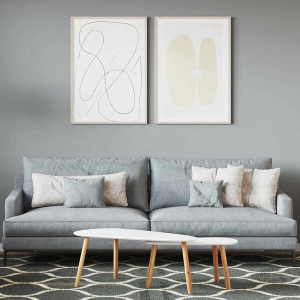 vidaXL Peinture murale Gris 16,5 x 16,5 x 15,9 cm Impression murale