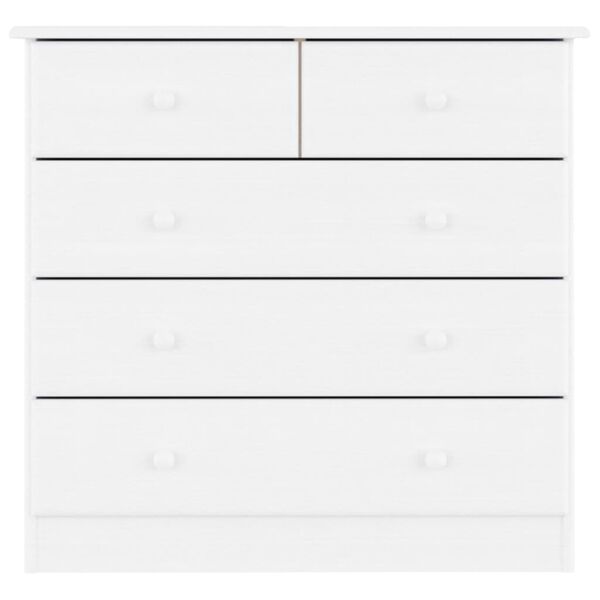 vidaXL Commode ALTA blanc 77x35x73 cm bois massif de pin