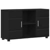 vidaXL Buffet FLORIN 88,5 x 30,5 x 55,5 cm Noir Bois d'ing&eacute;nierie
