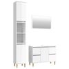 vidaXL Ensemble de meubles de salle de bain 3 pcs blanc brillant