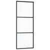vidaXL Porte coulissante et quincaillerie ESG Verre/Aluminium 76x205cm