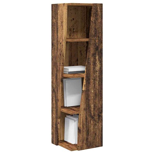 vidaXL Meuble d'angle Bois ancien 27,5x27x102cm Bois d'ing&eacute;nierie
