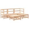 vidaXL Salon de jardin 5 pcs bois massif de pin