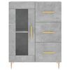 vidaXL Buffet gris b&eacute;ton 69,5x34x90 cm bois d'ing&eacute;nierie