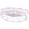 vidaXL Lit biblioth&egrave;que sans matelas cire marron 120x200 cm pin massif