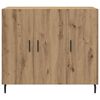 vidaXL Buffet Ch&ecirc;ne artisanal 90 x 34 x 80 cm Bois d'ing&eacute;nierie