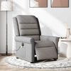 vidaXL Fauteuil de massage inclinable &eacute;lectrique Taupe Tissu
