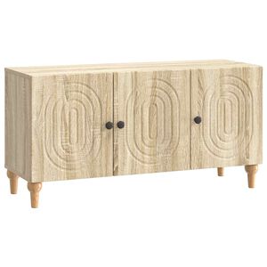 vidaXL Meuble TV 99 x 34,5 x 50 cm Ch&ecirc;ne Sonoma Bois d'ing&eacute;nierie
