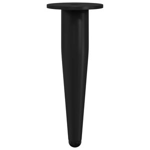 vidaXL Pieds de meuble 2 pcs Noir &Oslash; 40 x 98 mm Fer