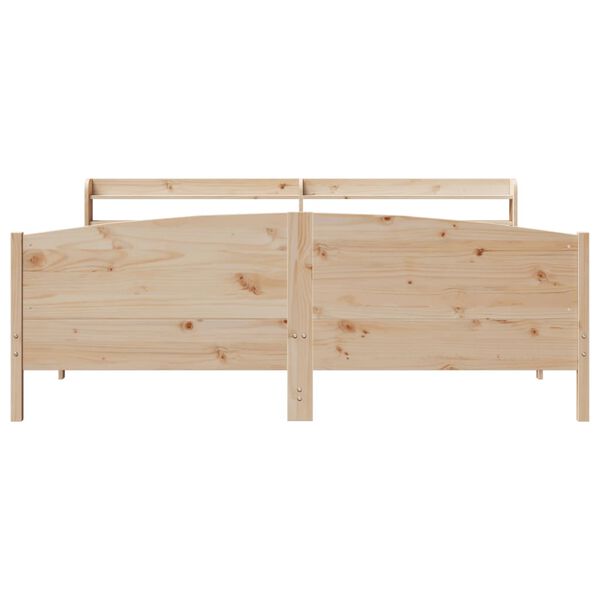 vidaXL Cadre de lit sans matelas 200x200 cm bois massif de pin