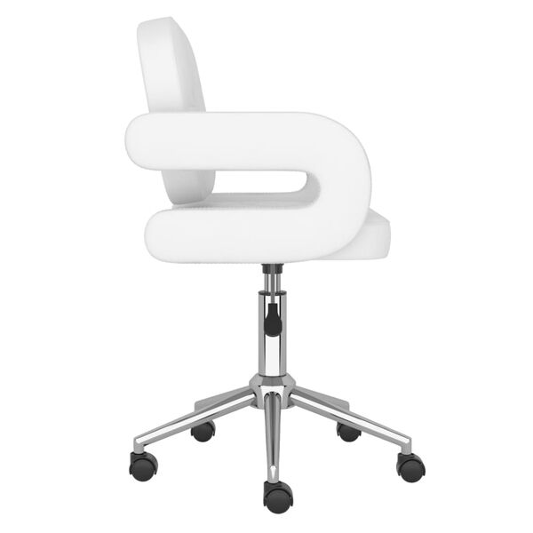 vidaXL Chaises &agrave; manger pivotantes lot de 6 blanc similicuir