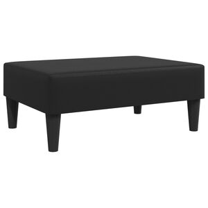 vidaXL Repose-pied noir 77x55x31 cm similicuir