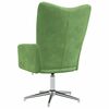 vidaXL Chaise de relaxation Vert clair Velours