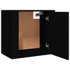 vidaXL Tables de chevet murales 2 pcs Noir 50x30x47 cm