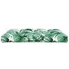 vidaXL Coussin de palette vert 120x80x12 cm tissu