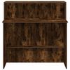 vidaXL Bureau de réception chêne fumé 100x50x103,5cm bois d'ingénierie