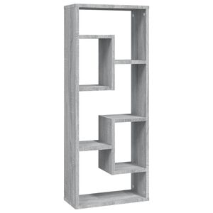 vidaXL &Eacute;tag&egrave;re murale Sonoma gris 36x16x90 cm Bois d'ing&eacute;nierie