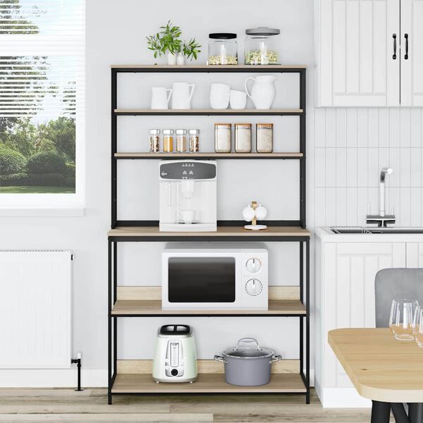 vidaXL &Eacute;tag&egrave;re de cuisine Ch&ecirc;ne Sonoma 100 x 40 x 168 cm