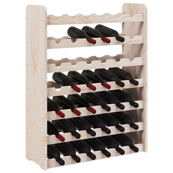 vidaXL Casier &agrave; vin 67,5x25x87 cm Bois de pin massif