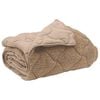 vidaXL Duvet d'hiver Taupe 140 x 220 cm Microfibre et polaire Teddy