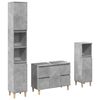 vidaXL Ensemble de meubles de salle de bain 3 pcs gris b&eacute;ton