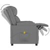 vidaXL Fauteuil de massage Gris Similicuir