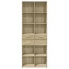 vidaXL Buffet haut ch&ecirc;ne sonoma 70x42,5x185 cm bois d'ing&eacute;nierie
