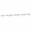 vidaXL Kit fixation porte coulissante 366 cm Acier inoxydable Argent&eacute;