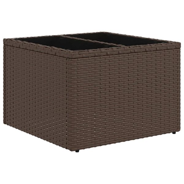 vidaXL Salon de jardin avec coussins 6 pcs marron r&eacute;sine tress&eacute;e