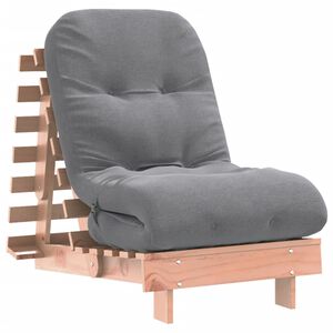 vidaXL Canap&eacute;-lit futon avec matelas 60x206x11 cm bois massif douglas