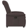 vidaXL Fauteuil inclinable Marron foncé Tissu