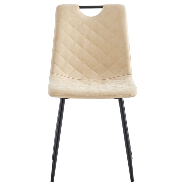 vidaXL Chaises &agrave; manger lot de 2 cr&egrave;me similicuir