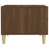 vidaXL Table basse Ch&ecirc;ne marron 50x50x40 cm Bois d'ing&eacute;nierie