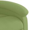 vidaXL Fauteuil de massage inclinable Vert clair Velours