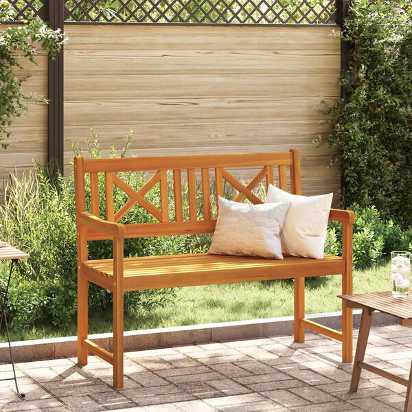 vidaXL Banc de jardin Marron 110 x 56 x 90 cm Bois d'Acacia Massif