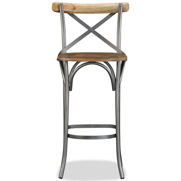 vidaXL Tabouret de bar Bois de manguier massif