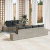 vidaXL Ensemble de canap&eacute; de jardin 8 pcs Gris clair et gris fonc&eacute;