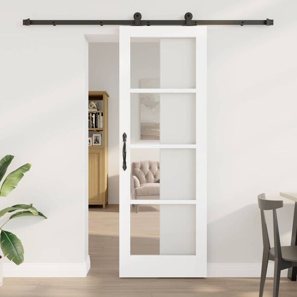 vidaXL Porte coulissante ORKDAL Blanc 73,5 x 211 cm