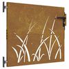 vidaXL Portail de jardin 85x75 cm acier corten conception d'herbe