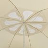 vidaXL Parasol de plage jaune sable 300 cm