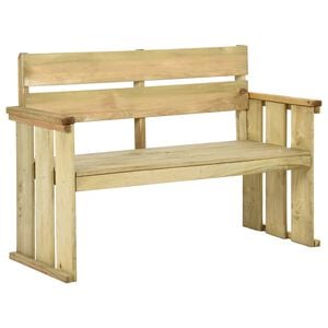 vidaXL Banc de jardin 121 cm bois de pin impr&eacute;gn&eacute;