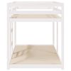 vidaXL Lit superposé sans matelas blanc 90x190 cm bois de pin massif