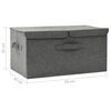 vidaXL Boîte de rangement Tissu 50x30x25 cm Anthracite