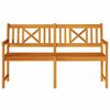 vidaXL Banc de jardin Marron 150 x 56 x 90 cm Bois d'acacia massif