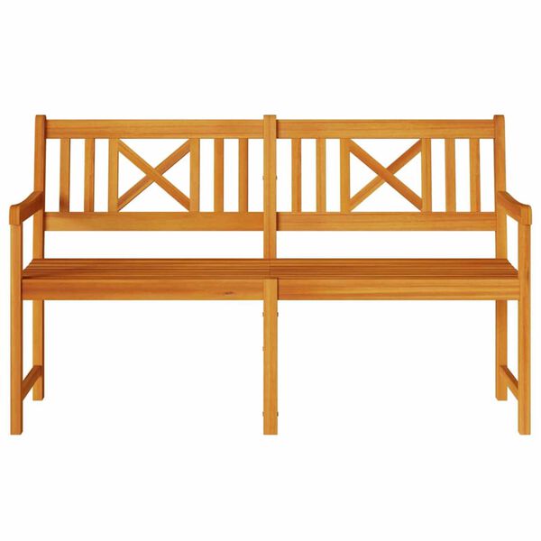 vidaXL Banc de jardin Marron 150 x 56 x 90 cm Bois d'acacia massif