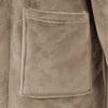 vidaXL Robe de bain sans capuche Camel m Flanelle