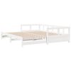 vidaXL Lit de jour sans matelas blanc 90x190 cm bois de pin massif