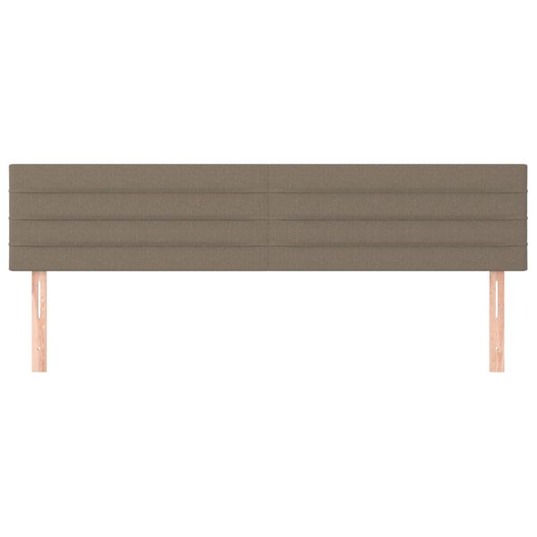 vidaXL T&ecirc;tes de lit Taupe 180x5x78/88 cm Tissu