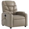 vidaXL Fauteuil de massage inclinable Cappuccino Similicuir