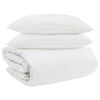 vidaXL Ensemble de Duvet avec oreiller 3 pc Blanc Plume de canard